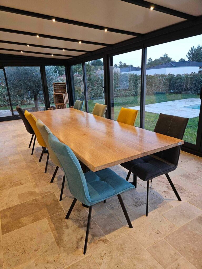 Table Moderne Industriel Mobilier Sur Mesure Meuble Vasque Bureau Coursac Périgueux Dordogne