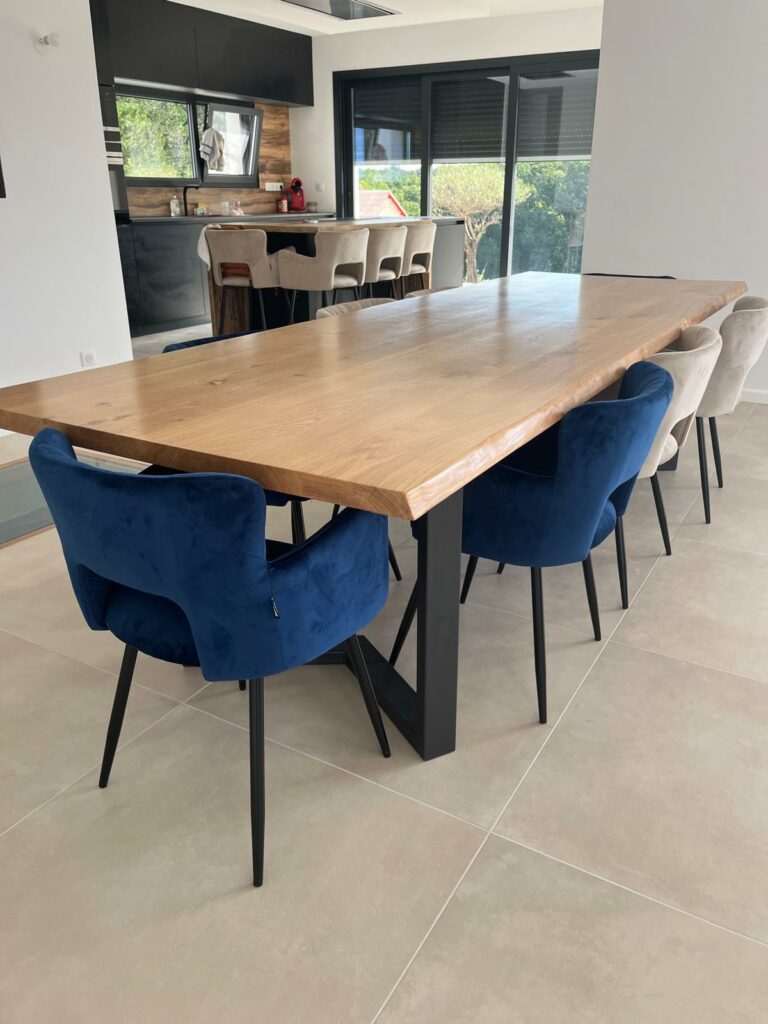 Table Moderne Industriel Mobilier Sur Mesure Meuble Vasque Bureau Coursac Périgueux Dordogne